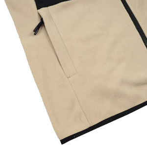 Chaqueta de hombre de alta calidad, color piel, acolchada, gruesa, de lana polar para invierno, chaqueta bomber personalizada para hombre. - Product Image 6