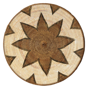 Artex Hai Nam Tapisserie murale tissée circulaire, motif géométrique abstrait, style bohème, décoration intérieure, salon - Product Image 1