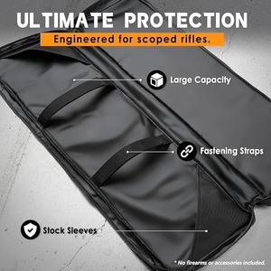 Sac de 36 pouces, résistant à l'eau et à la poussière, rembourré pour le rangement des accessoires, sac à dos pour une utilisation en intérieur et en extérieur - Product Image 4