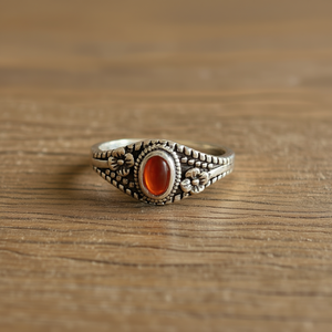<b>Dainty</b> 2.8 Grams Carnelian Fine <b>Ring</b> - Product Image 3