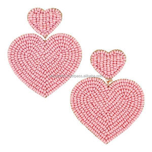 Pendientes Bohemios Hechos a Mano con Flores y Cuentas Multicolores, Tamaño Personalizado, Unisex, Joyería Romántica y Moderna - Product Image 2