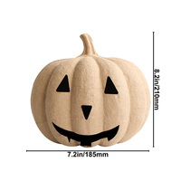 Nouveauté : Décoration d'intérieur réutilisable et écologique en pulpe de papier, motif citrouille, imperméable, pour Halloween et Thanksgiving