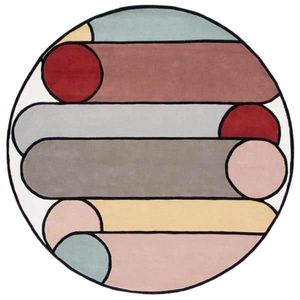 Alfombra de lana hecha a mano con diseño abstracto moderno, multicolor, geométrica, para el hogar, diseño suave y texturizado para sala de estar, juego de alfombras. - Product Image 3