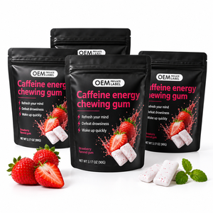 Fabricación y Suministro de Suplementos Dietéticos de Goma de Mascar con Cafeína, Marca Privada OEM ODM, Fórmula Personalizada - Product Image 3