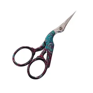 Best Stork Embroidery scissors Stainless Steel Vintage Style Sewing Mini Scissors High Quality Crane Bird Shape Sharp Scissors