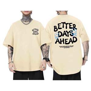 Camisetas Gráficas Divertidas para Hombre, Camisetas Extra Grandes con Frases Positivas Inspiradoras, Camisetas Estampadas Vintage, Tops Casuales de Estilo Urbano - Product Image 1