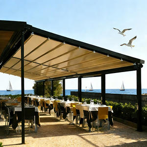 Pergola Retrattile in Alluminio per Tutte le Stagioni, Motorizzata e Regolabile, Certificata CE, Protezione UV, Impermeabile, per Balcone, Cortile e Giardino - Product Image 2