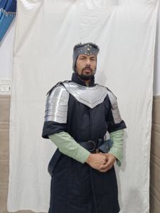 Gorget de fer médiéval Spauldrons Arm Shoulder Set Viking Crusader Metal Pauldrons Armor - Product Image 3