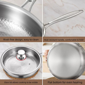 Durable Stainless Steel Fry Pan Designed For Everyday Kitchen Use And Strong Performance Fry Pan - Product Image 4