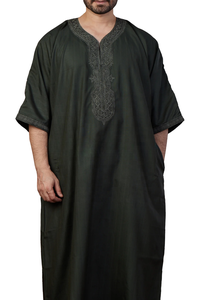Vente en gros de Jubbah marocain de haute qualité pour hommes robe arabe musulmane pour hommes vêtements islamiques personnalisés Thobe / Thawb - Product Image 5