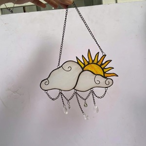 Decorative Glass Hanging Ornament Sun Catcher Ideal For Kids Room And Playful <b>Space</b> Enhancement Crystal <b>Light</b> Catcher From India - Product Image 5