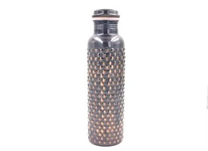 Botella de Agua de Cobre Martillado 100% Puro Ayurveda con Tapa, Detox, Ecológica, Reutilizable, Gran Capacidad, Portátil, para el Hogar - Product Image 6