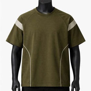 เสื้อยืดแขนยาวสีเขียวมะกอกสำหรับผู้ชาย ปี 2026 ทรงปกติ คอโอ แห้งเร็ว สีพื้น ผ้าโพลีเอสเตอร์ 100% - Product Image 1