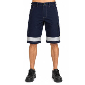 Shorts de sécurité en coton réfléchissant haute visibilité, multi-poches, antibactériens, shorts de travail haute visibilité unisexes - Product Image 2