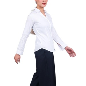 Camisa de Vestir Formal Clásica de Manga Larga 100% Algodón Personalizada para Mujer, para Oficina, Negocios, Uso Casual, Ropa de Mujer de Alta Calidad - Product Image 3