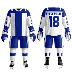 Servicio OEM Personalizado, Camisetas de Hockey sobre Hielo, Uniforme Canadiense de Hockey sobre Hielo para Hombre, 100% Poliéster, Absorbe la Humedad - Product Image 3