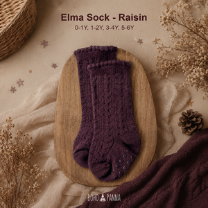 Calcetines para bebé Raisin con material suave y transpirable, soporte ligero y elasticidad flexible para los pequeños y activos. - Product Image 2