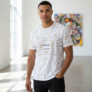 Camiseta con Brillantina y Diamantes de Imitación, Camiseta con Pedrería para Hombre, Estilo Casual, Holgada, con Diseño Gráfico de Cristales Brillantes - Product Image 6