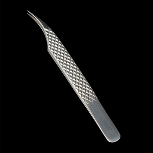 Pince à épiler professionnelle en acier inoxydable de qualité supérieure, pointe dentelée, antistatique, durable, 10 mm, rose, fournitures pour extensions de cils - Product Image 4