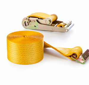 Sangle d'arrimage à cliquet robuste de 75 mm et 8000 kg avec crochets en fil métallique, en polyester, pour cargaison, certifiée CE, marque PROVINA, fabriquée au Vietnam (OEM) - Product Image 1