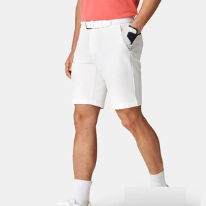 Shorts Bermuda Blancs pour Hommes, Taille Moyenne, Fermeture à Boutons, Coton Oxford, Style Casual avec Poches - Product Image 4
