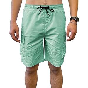 Shorts cargo pour hommes avec cordon de serrage, poches cargo style bermuda, respirants, anti-plis, très demandés, avec logo personnalisé - Product Image 1