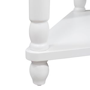 33.8 <b>Small</b> Triangle Solid <b>Wood</b> Corner <b>Table</b> 3 Tier Console for Living Room and <b>Small</b> Spaces - Product Image 6