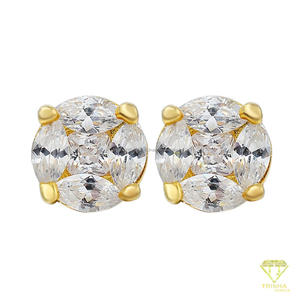 Boucles d'oreilles sophistiquées en diamant Moissanite, en argent Sterling 925, bijoux de luxe élégants pour femmes, pour toutes les occasions - Product Image 5