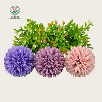 Tête de chrysanthème artificiel multicolore personnalisable Fleurs artisanales pour Noël Fête des mères Pâques Fins décoratives