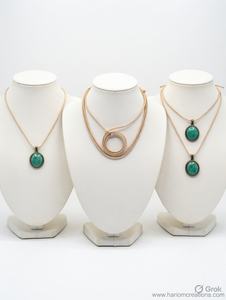 Collier en macramé fait main, cordon marron, pendentif turquoise, style bohème, réglable, bijoux en cristal de guérison, vente en gros - Product Image 2