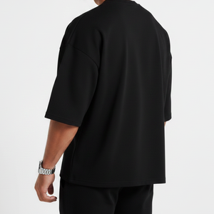 Custom Logo <b>Box</b> Tee Shirt Streetwear Oversize Blank Cropped Top T Shirt Heavyweight Cotton <b>Drop</b> Shoulder Baggy Fit T-Shirts - Product Image 2