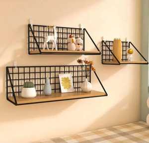 Moderno Soporte de Pared para Macetas de Madera Blanca, Ajustable, No Plegable, con Múltiples Compartimentos - Product Image 6