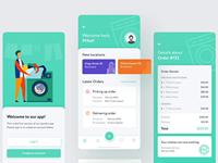 RoyalCraft Enterprise, Desarrollo de Aplicaciones Móviles para Servicio de Lavandería, Android, Mac, Programación de Recogida, Seguimiento de Pedidos, Pasarela de Pago, Stock