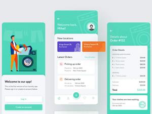 RoyalCraft Laundry Service Mobile App <b>Development</b> for Android iOS with Pickup Scheduling Order Tracking Payment Gateway - Product Image 4