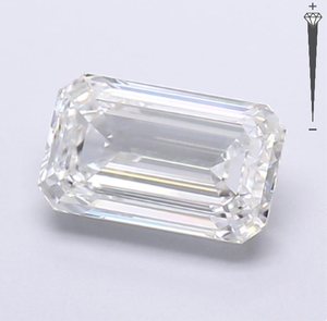 Diamante Cultivado en Laboratorio con Certificado IGI, Corte Esmeralda de 3.05 CT, Color E, Claridad VVS1, Joyería Royal GEMS, Certificado de Autenticidad 782683266 - Product Image 3