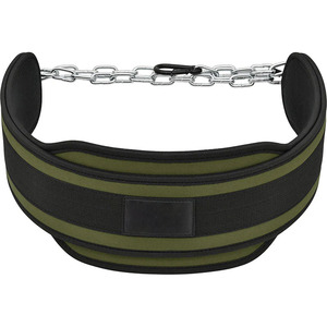 Professional Breathable Adjustable Neoprene Dip <b>Belt</b> Heavy Duty <b>Chain</b> for Fitness Workout Pull Ups Weightlifting Training - Product Image 1