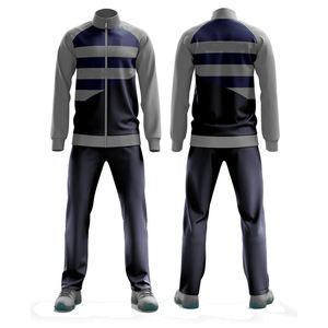 Chándal Sublimado de Color Sólido para Hombre, Manga Larga con Cremallera, Estilo Deportivo, Ropa de Otoño, Chándales Sublimados de Moda Urbana - Product Image 2
