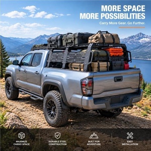 Portaequipajes <span class=keywords><strong>Universal</strong></span> Ajustable para Camioneta 4x4, Accesorios de Almacenamiento de Carga Pesada para Todoterreno - Product Image 2