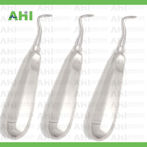 Élévateur de racine Miller Apexo Twist-71 manuel en acier inoxydable certifié CE Classe I Instrument dentaire AHI-6105 Argent Poignée ergonomique - Product Image 5