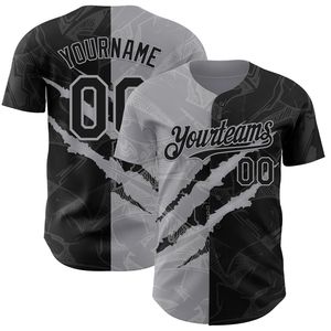 Maillot de baseball personnalisé à manches courtes, entièrement boutonné, antibactérien, col en V, sangle en T, 100 % coton biologique - Product Image 1