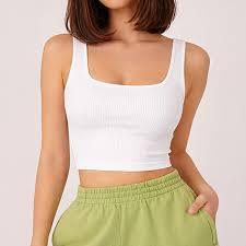Eco Friendly 100% Cotton Streetwear Digital Printed <b>Knitted</b> <b>Tank</b> <b>Top</b> with Feathers <b>for</b> <b>Women</b> Warm Weather Soft Breathable - Product Image 2