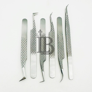 แหนบต่อขนตาคุณภาพสูงรุ่นใหม่ สแตนเลสสีเงิน ทนทาน โค้งงอ 90 องศา - Product Image 6