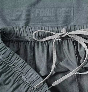 Conjuntos de Camisetas Deportivas Transpirables de Verano para Hombre, Tejidas, Estampadas, 100% Algodón Velour, Ecológicas, Diseño Personalizado, Servicio OEM - Product Image 5