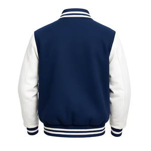 High Quality Best Selling Varsity <b>Jacket</b> Men Wholesale <b>Cheap</b> Price Solid Material Plain Dyed Stand Collar Front <b>Winter</b> <b>Jackets</b> - Product Image 4