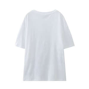 T-shirts imprimés en tricot pour femmes sur mesure, fabricant OEM, tissu en coton de qualité supérieure, doux et confortable, pour les marques de mode, commandes en gros - Product Image 2