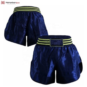 Short de boxe multicolore personnalisable avec logo OEM rayé à taille élastique court pour joueurs 2023 - Product Image 4