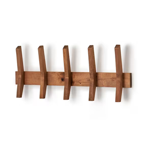 Perchero de metal y madera, diseño moderno, precio económico, último modelo de perchero de madera con barra. - Product Image 4