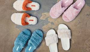 BEST PRICE Blue Lotus 2025 Sherpa Fur <b>Slippers</b> Cozy Warm Indoor Soft Comfort Footwear For Daily Relaxing - Product Image 6