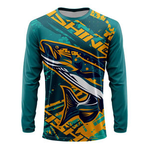 Camisas de Pesca Personalizadas para Hombre, Manga Larga, Protección Solar, Absorción de Humedad - Product Image 6
