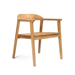 Chaise de salle à manger en teck de qualité supérieure, résistante aux intempéries, mobilier de jardin pour l'hôtellerie et l'usage commercial - Product Image 1